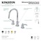 Kingston Brass KS8926DFL 8" Widespread Bathroom Faucet, Polished Nickel KS8926DFL - alternate 2